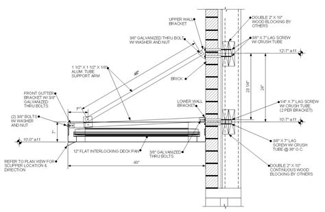 installing awning on brick wall